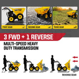 Darrahopens Home & Garden > Garden Tools Baumr-AG Power Wheelbarrow Motorized Mini Petrol Powered Wheel Barrow Self Dump