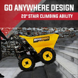 Darrahopens Home & Garden > Garden Tools Baumr-AG Power Wheelbarrow Motorized Mini Petrol Powered Wheel Barrow Self Dump