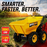 Darrahopens Home & Garden > Garden Tools Baumr-AG Power Wheelbarrow Motorized Mini Petrol Powered Wheel Barrow Self Dump