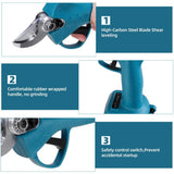 Darrahopens Home & Garden > Garden Tools Cordless Electric Pruning Shears Secateur Rechargeable Branch Cutter W/ 2 Battery