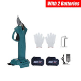 Darrahopens Home & Garden > Garden Tools Cordless Electric Pruning Shears Secateur Rechargeable Branch Cutter W/ 2 Battery