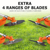 darrahopens Home & Garden > Garden Tools Dynamic Power Garden Whipper Snipper Brush Cutter 43cc + 4 Blade