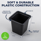 Darrahopens Home & Garden > Garden Tools Garden Greens 720PCE Seedling Pots Plastic Square Reusable Durable 7.7 x 8cm