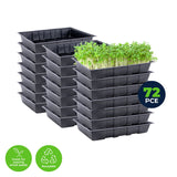 Darrahopens Home & Garden > Garden Tools Garden Greens 72PCE Seedling Trays Lightweight Durable Reusable 24 x 35.5cm