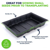 Darrahopens Home & Garden > Garden Tools Garden Greens 72PCE Seedling Trays Lightweight Durable Reusable 24 x 35.5cm