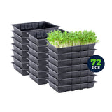 Darrahopens Home & Garden > Garden Tools Garden Greens 72PCE Seedling Trays Lightweight Durable Reusable 24 x 35.5cm