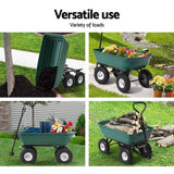 darrahopens Home & Garden > Garden Tools Gardeon 75L Garden Dump Cart - Green