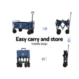 Darrahopens Home & Garden > Garden Tools Gardeon Foldable Wagon Cart Trolley Cart Collapsible Beach Outdoor Garden Cart