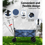 Darrahopens Home & Garden > Garden Tools Gardeon Foldable Wagon Cart Trolley Cart Collapsible Beach Outdoor Garden Cart