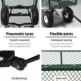 darrahopens Home & Garden > Garden Tools Gardeon Mesh Garden Steel Cart - Green