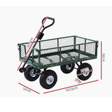 darrahopens Home & Garden > Garden Tools Gardeon Mesh Garden Steel Cart - Green