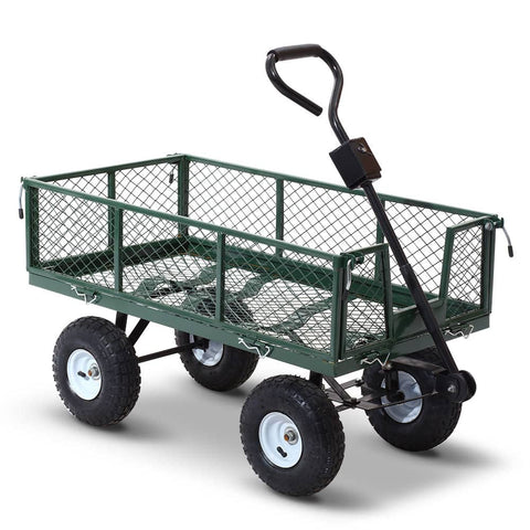 darrahopens Home & Garden > Garden Tools Gardeon Mesh Garden Steel Cart - Green