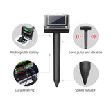 darrahopens Home & Garden > Garden Tools Gardeon Snake Repeller 12X Multi Pulse Ultrasonic Solar Powered Pest Repellent