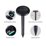 darrahopens Home & Garden > Garden Tools Gardeon Snake Repeller 12X Solar Powered Snake Repellers Pest Repellent