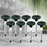 darrahopens Home & Garden > Garden Tools Gardeon Snake Repeller 8X Solar LED Pulse Plus Ultrasonic Pest Rodent Repellent