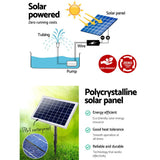 darrahopens Home & Garden > Garden Tools Gardeon Solar Pond Pump Battery Powered Outdoor LED Light Submersible Filter