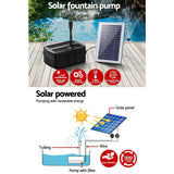 Darrahopens Home & Garden > Garden Tools Gardeon Solar Pond Pump with Eco Filter Box Water Fountain Kit 4.6FT