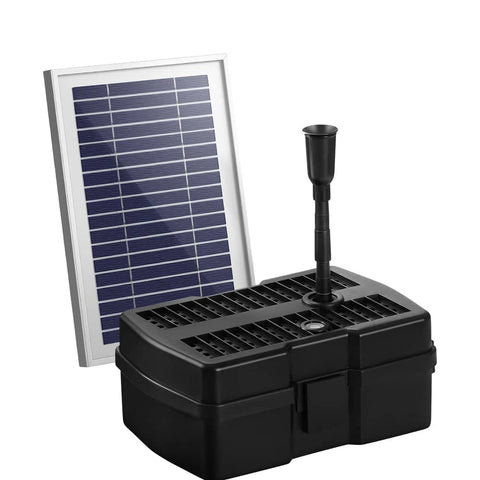 Darrahopens Home & Garden > Garden Tools Gardeon Solar Pond Pump with Eco Filter Box Water Fountain Kit 4.6FT