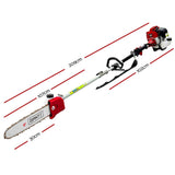 darrahopens Home & Garden > Garden Tools Giantz 62cc 2 in 1 Multi Use Chainsaw