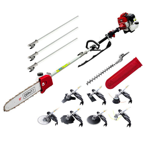 darrahopens Home & Garden > Garden Tools Giantz 62cc 9 in 1 Multi Use Chainsaw