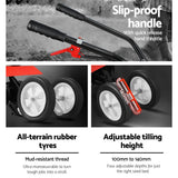 Darrahopens Home & Garden > Garden Tools Giantz 88CC Tiller Rototiller Cultivator 4 Blades Garden Soil Power Rotary Hoe