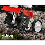 Darrahopens Home & Garden > Garden Tools Giantz 88CC Tiller Rototiller Cultivator 4 Blades Garden Soil Power Rotary Hoe