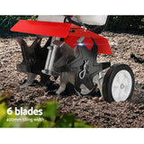 Darrahopens Home & Garden > Garden Tools Giantz 88CC Tiller Rototiller Cultivator 6 Blades Garden Soil Power Rotary Hoe