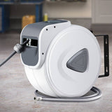 darrahopens Home & Garden > Garden Tools Giantz Air Hose Reel 10m Retractable Rewind Swivel Wall Mount Compressor Garage
