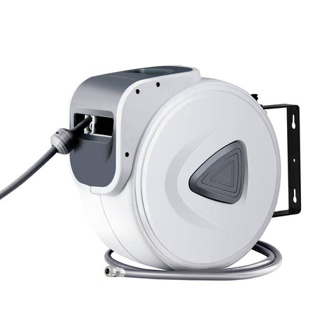 darrahopens Home & Garden > Garden Tools Giantz Air Hose Reel 10m Retractable Rewind Swivel Wall Mount Compressor Garage