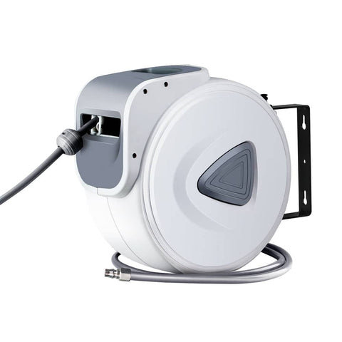 darrahopens Home & Garden > Garden Tools Giantz Air Hose Reel 20m Retractable Rewind Swivel Wall Mount Compressor Garage