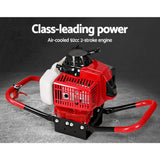 Darrahopens Home & Garden > Garden Tools Giantz Petrol Post Hole Digger Drill 92CC Motor Fence Extension Auger Bits Borer