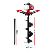 Darrahopens Home & Garden > Garden Tools Giantz Petrol Post Hole Digger Drill 92CC Motor Fence Extension Auger Bits Borer