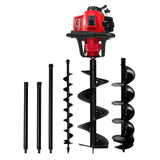 Darrahopens Home & Garden > Garden Tools Giantz Petrol Post Hole Digger Drill Borer Fence Extension Augers Bits 80CC