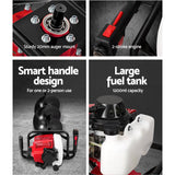 Darrahopens Home & Garden > Garden Tools Giantz Post Hole Digger 80cc Petrol Earth Auger Fence Borer Drill Bit Posthole