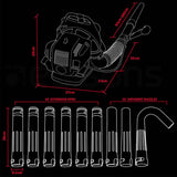 darrahopens Home & Garden > Garden Tools MTM 30CC Backpack Petrol Leaf Blower Yard Garden Commercial Outdoor