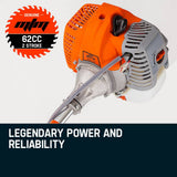darrahopens Home & Garden > Garden Tools MTM 62CC Brush Cutter Whipper Snipper Trimmer Edger Brushcutter Multi Pole Tool