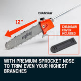 darrahopens Home & Garden > Garden Tools MTM 62CC Long Reach Pole Chainsaw Hedge Trimmer Pruner Chain Saw Cutter Multi Tool