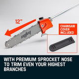 darrahopens Home & Garden > Garden Tools MTM 62CC Pole Chainsaw Saw Petrol Chain Tree Pruner Extended Extension Cutter