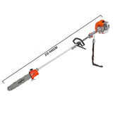 darrahopens Home & Garden > Garden Tools MTM 62CC Pole Chainsaw Saw Petrol Chain Tree Pruner Extended Extension Cutter
