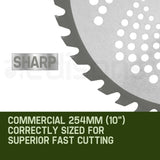 darrahopens Home & Garden > Garden Tools MTM Carbide Tipped 40 Tooth Brush Cutter Blade Whipper Snipper Brushcutter