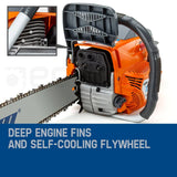 darrahopens Home & Garden > Garden Tools MTM Petrol Commercial Chainsaw 22 Bar Chain Saw E-Start Tree Pruning Top Handle