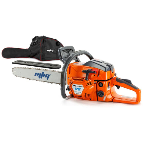 darrahopens Home & Garden > Garden Tools MTM Petrol Commercial Chainsaw 22 Bar Chain Saw E-Start Tree Pruning Top Handle