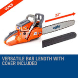 darrahopens Home & Garden > Garden Tools MTM Petrol Commercial Chainsaw 22 Bar E-Start Tree Pruning Chain Saw Top Handle