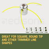 darrahopens Home & Garden > Garden Tools MTM Trimmer Head 4 Line Nylon Alloy Whipper Snipper Brush Cutter Brushcutter