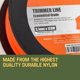 darrahopens Home & Garden > Garden Tools MTM Trimmer Line 3.1mm x 120M Whipper Snipper Cord Brush Cutter Brushcutter