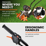 Darrahopens Home & Garden > Garden Tools PLANTCRAFT 46CC Garden Cultivator Tiller Handheld 15" Inch Petrol 4-Stroke Titan 9
