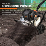 Darrahopens Home & Garden > Garden Tools PLANTCRAFT 46CC Garden Cultivator Tiller Handheld 15" Inch Petrol 4-Stroke Titan 9