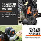 Darrahopens Home & Garden > Garden Tools PLANTCRAFT 46CC Garden Cultivator Tiller Handheld 15" Inch Petrol 4-Stroke Titan 9