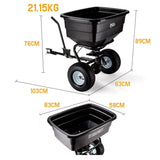 darrahopens Home & Garden > Garden Tools PLANTCRAFT Tow Behind Broadcast Spreader 90kg 105L Seed Fertiliser Tow Rotary