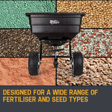 darrahopens Home & Garden > Garden Tools PLANTCRAFT Tow Behind Broadcast Spreader 90kg 105L Seed Fertiliser Tow Rotary